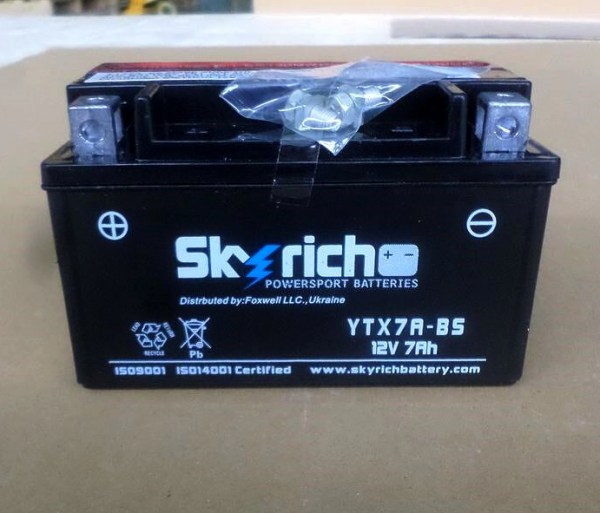 Аккумулятор Skyrich YTX7A-BS 12V 7 Ah